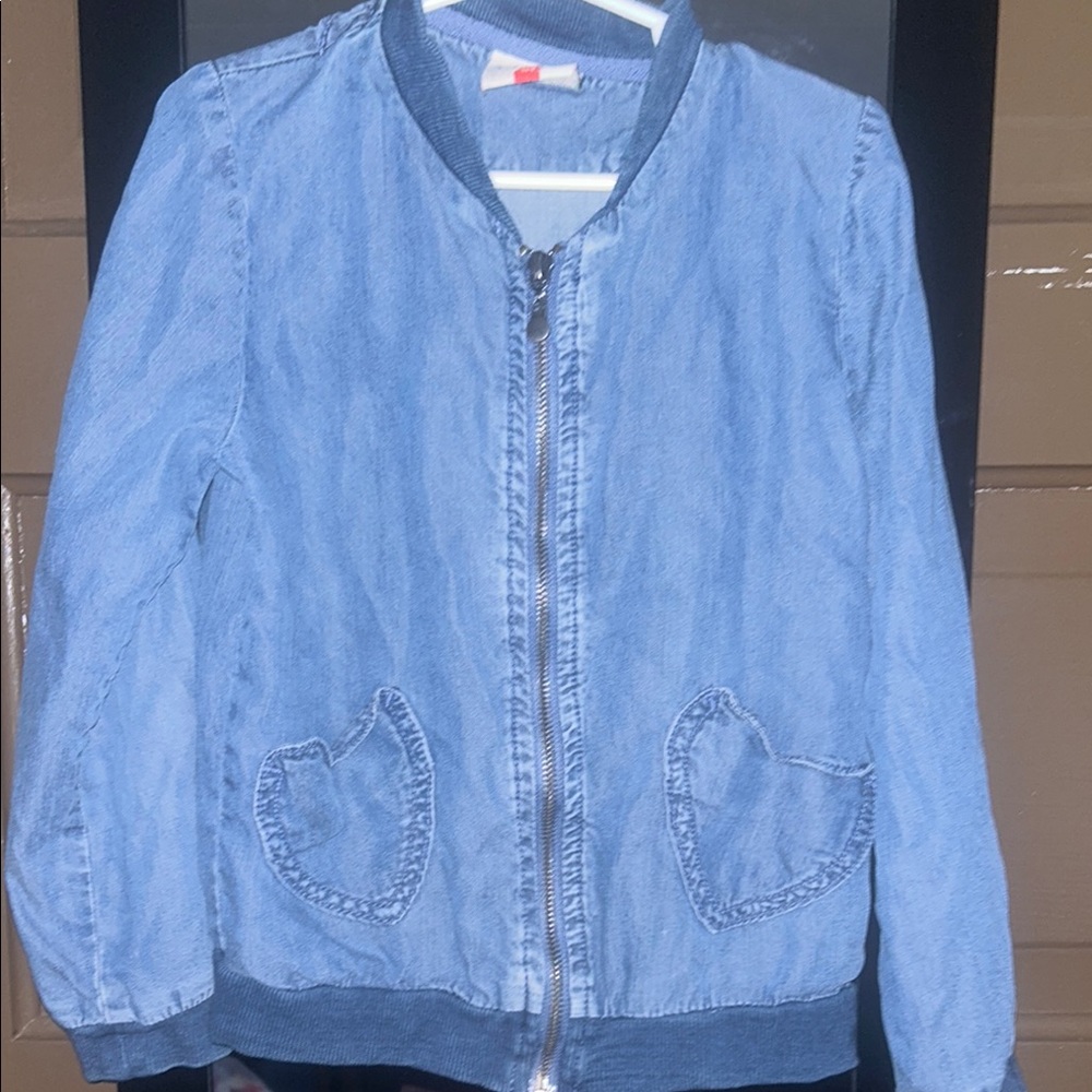 Topolino; Kids Denim Jacket with Heart Pockets size 122